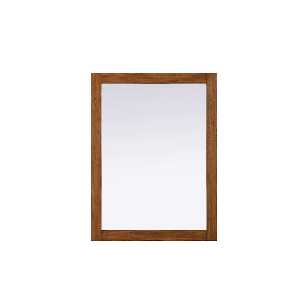 Noah Wooden Rectangle Mirror 27 x 36 in Brandy Walnut