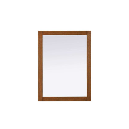 Noah Wooden Rectangle Mirror 27 x 36 in Brandy Walnut