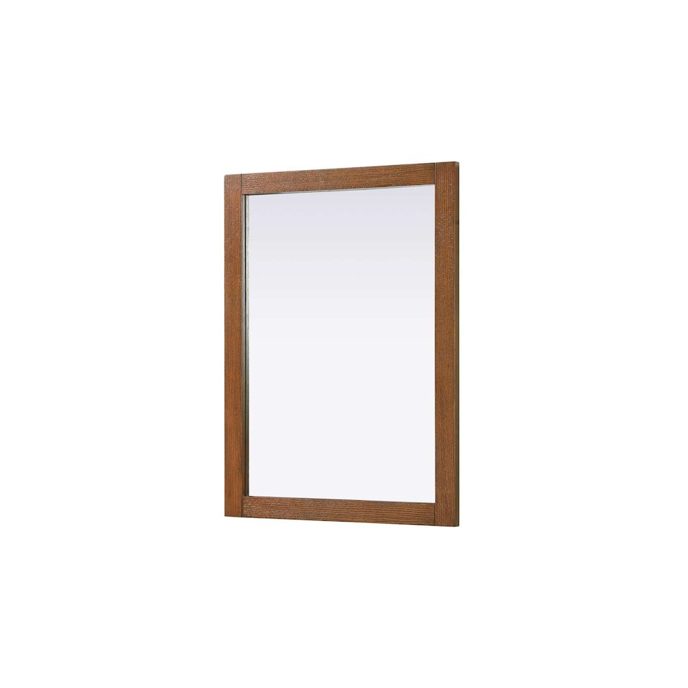 Noah Wooden Rectangle Mirror 27 x 36 in Brandy Walnut
