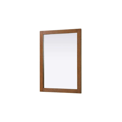 Noah Wooden Rectangle Mirror 27 x 36 in Brandy Walnut