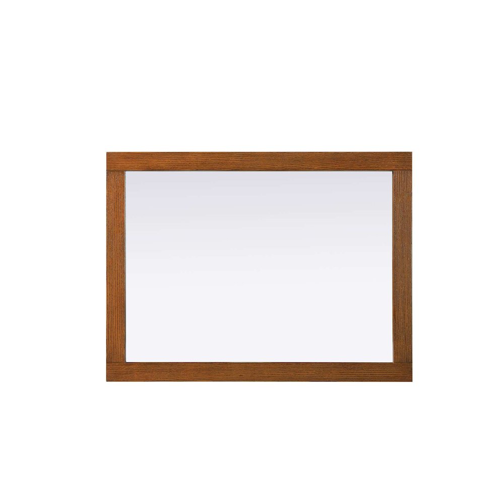 Noah Wooden Rectangle Mirror 27 x 36 in Brandy Walnut