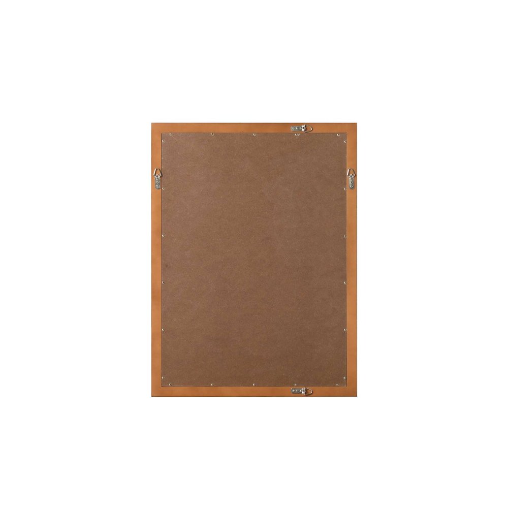 Noah Wooden Rectangle Mirror 27 x 36 in Brandy Walnut
