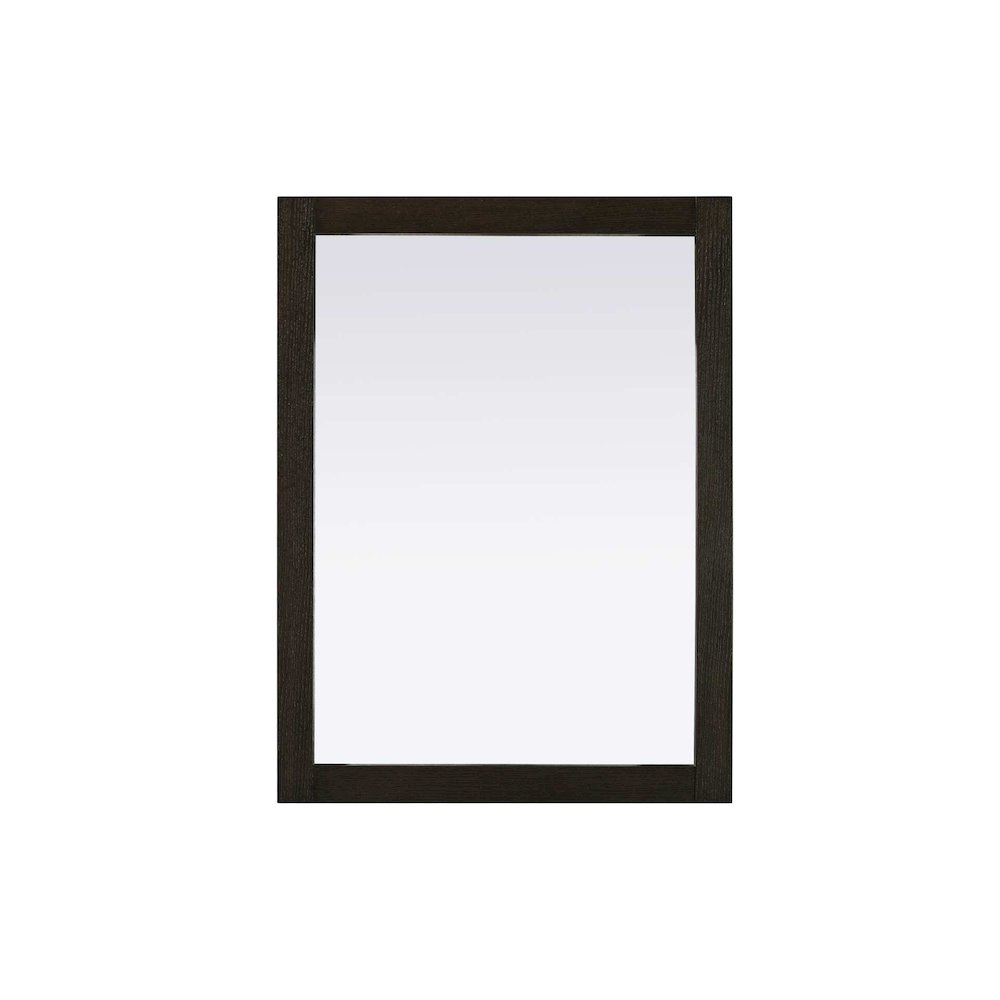 Noah Wooden Rectangle Mirror 27 x 36 in Chocolate Oak
