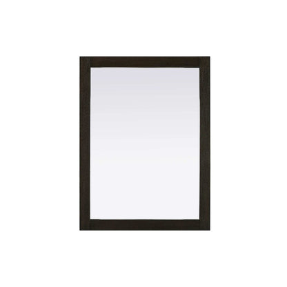Noah Wooden Rectangle Mirror 27 x 36 in Chocolate Oak