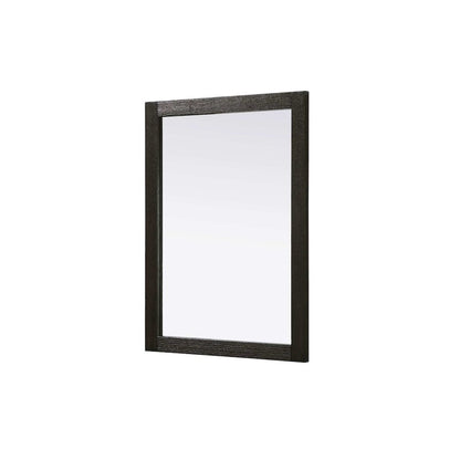 Noah Wooden Rectangle Mirror 27 x 36 in Chocolate Oak