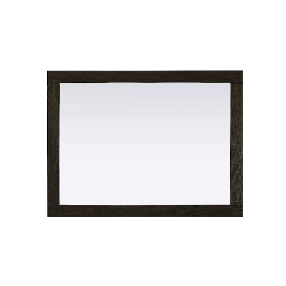 Noah Wooden Rectangle Mirror 27 x 36 in Chocolate Oak