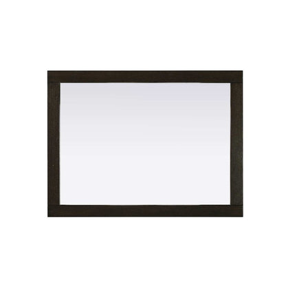 Noah Wooden Rectangle Mirror 27 x 36 in Chocolate Oak