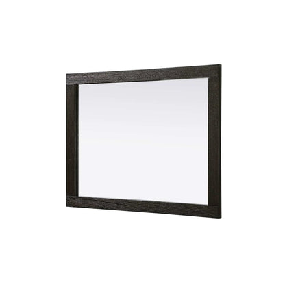 Noah Wooden Rectangle Mirror 27 x 36 in Chocolate Oak
