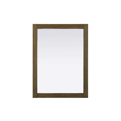 Noah Wooden Rectangle Mirror 27 x 36 in Hazel Oak