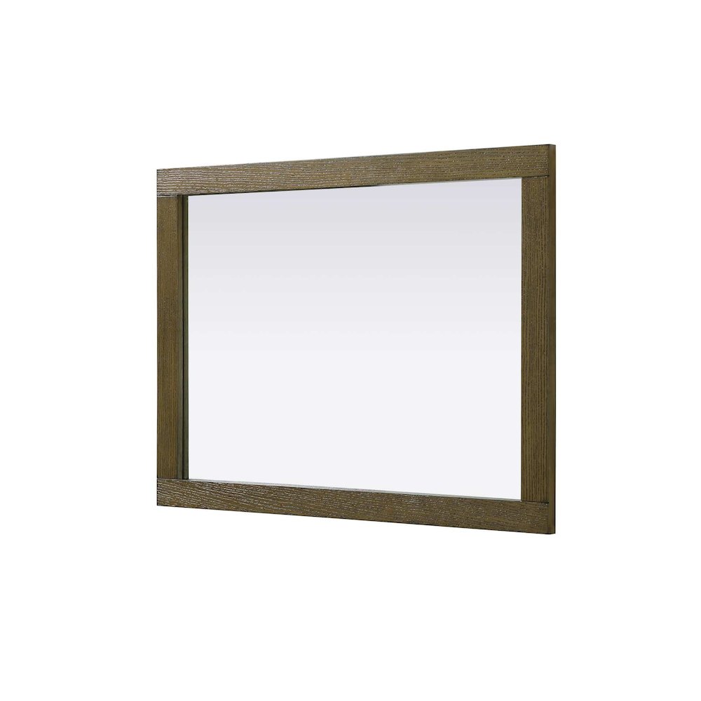 Noah Wooden Rectangle Mirror 27 x 36 in Hazel Oak