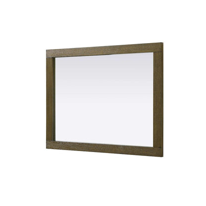 Noah Wooden Rectangle Mirror 27 x 36 in Hazel Oak