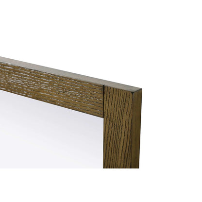 Noah Wooden Rectangle Mirror 27 x 36 in Hazel Oak