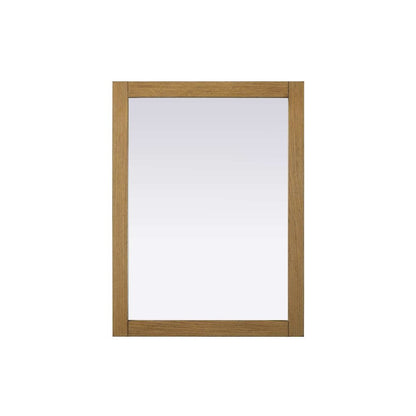 Noah Wooden Rectangle Mirror 27 x 36 in Honey Teak