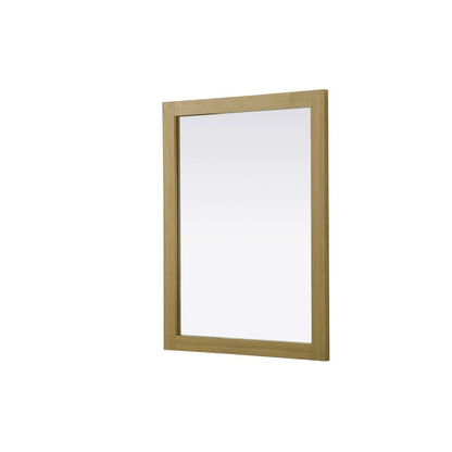 Noah Wooden Rectangle Mirror 27 x 36 in Honey Brown