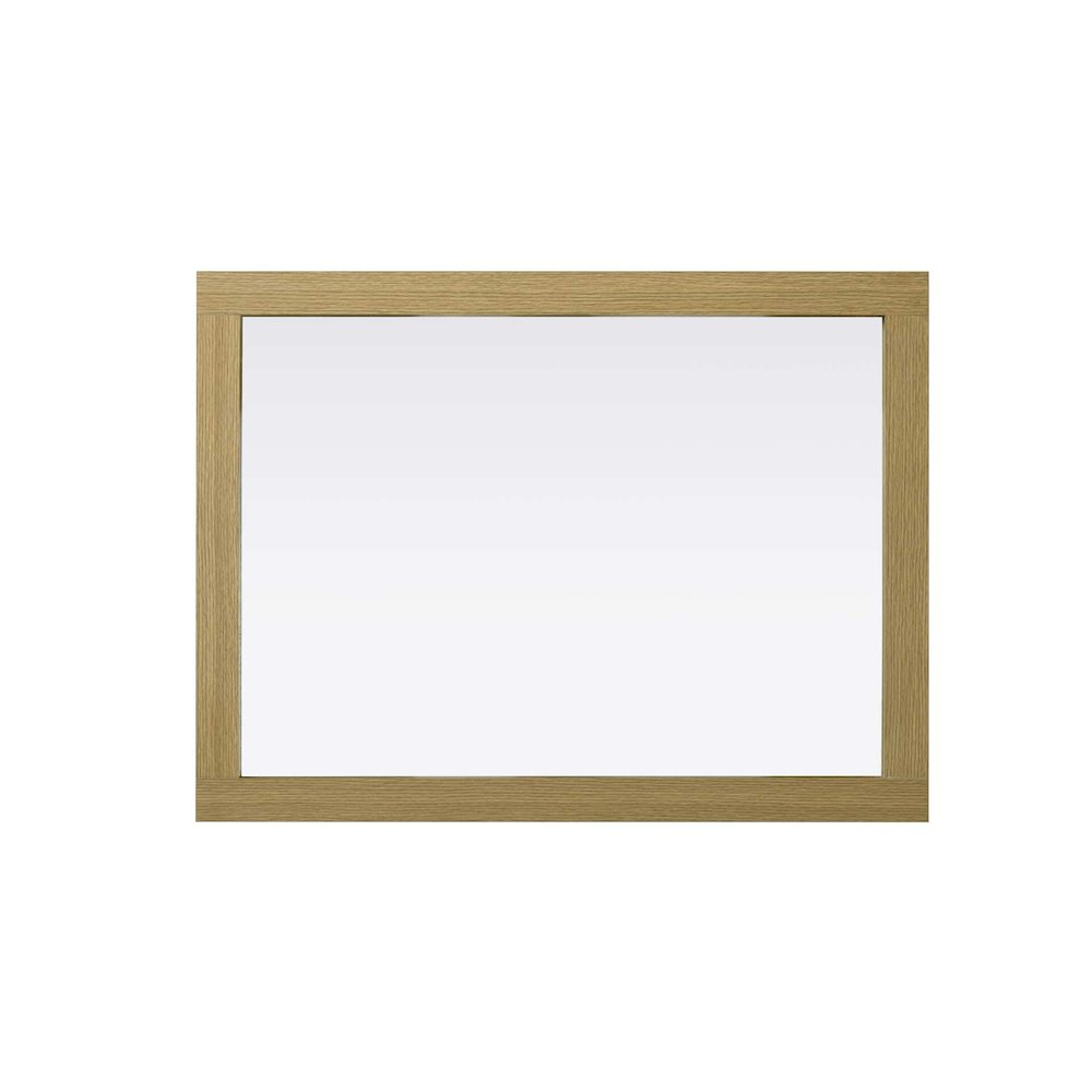 Noah Wooden Rectangle Mirror 27 x 36 in Honey Brown