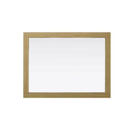 Noah Wooden Rectangle Mirror 27 x 36 in Honey Brown