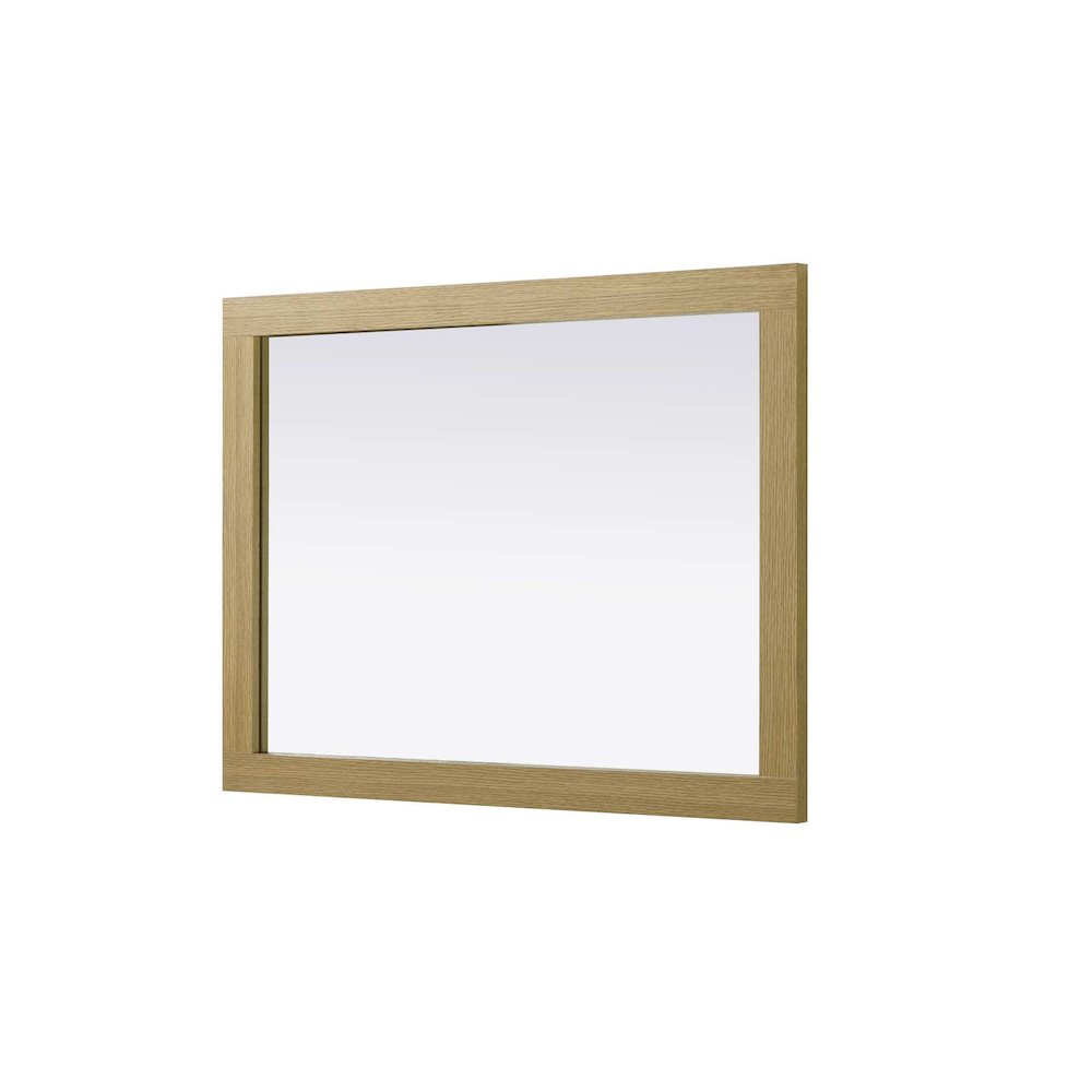 Noah Wooden Rectangle Mirror 27 x 36 in Honey Brown