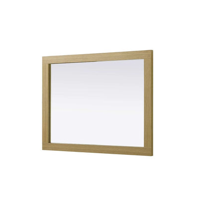 Noah Wooden Rectangle Mirror 27 x 36 in Honey Brown