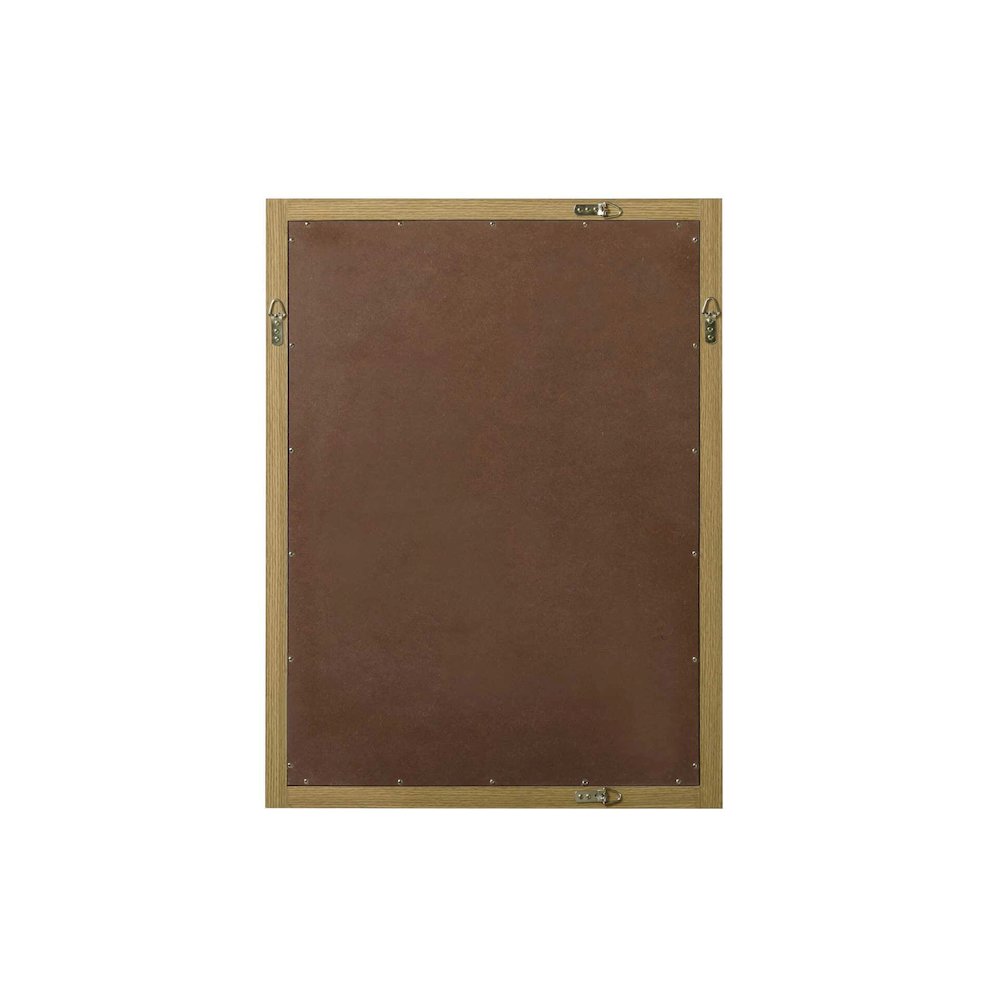 Noah Wooden Rectangle Mirror 27 x 36 in Honey Brown