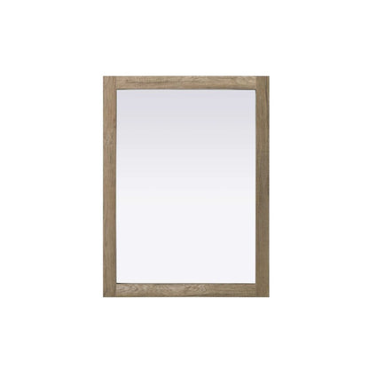 Noah Wooden Rectangle Mirror 27 x 36 in Natural Oak