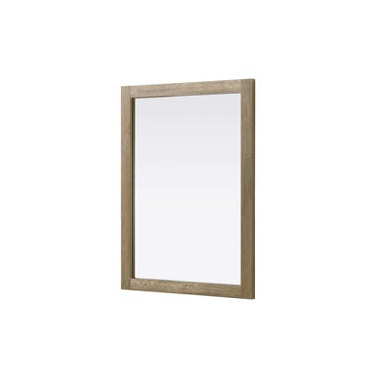Noah Wooden Rectangle Mirror 27 x 36 in Natural Oak
