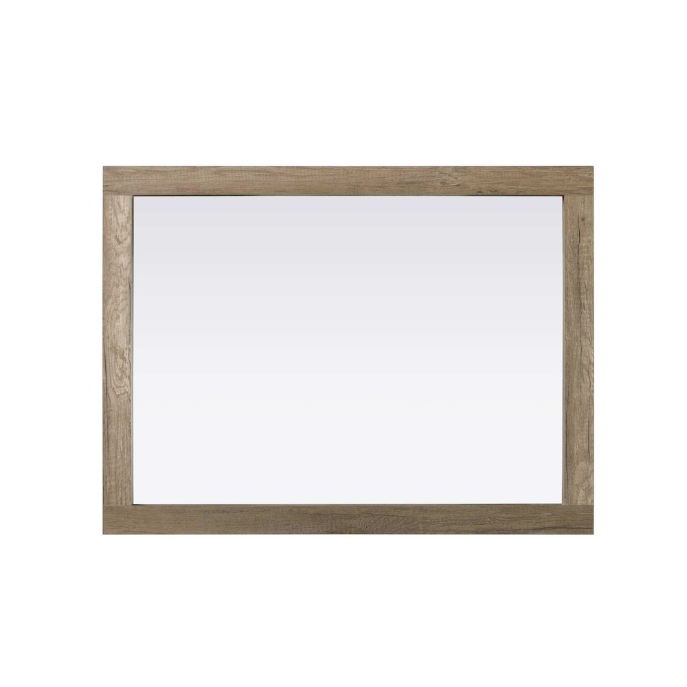 Noah Wooden Rectangle Mirror 27 x 36 in Natural Oak
