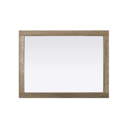 Noah Wooden Rectangle Mirror 27 x 36 in Natural Oak