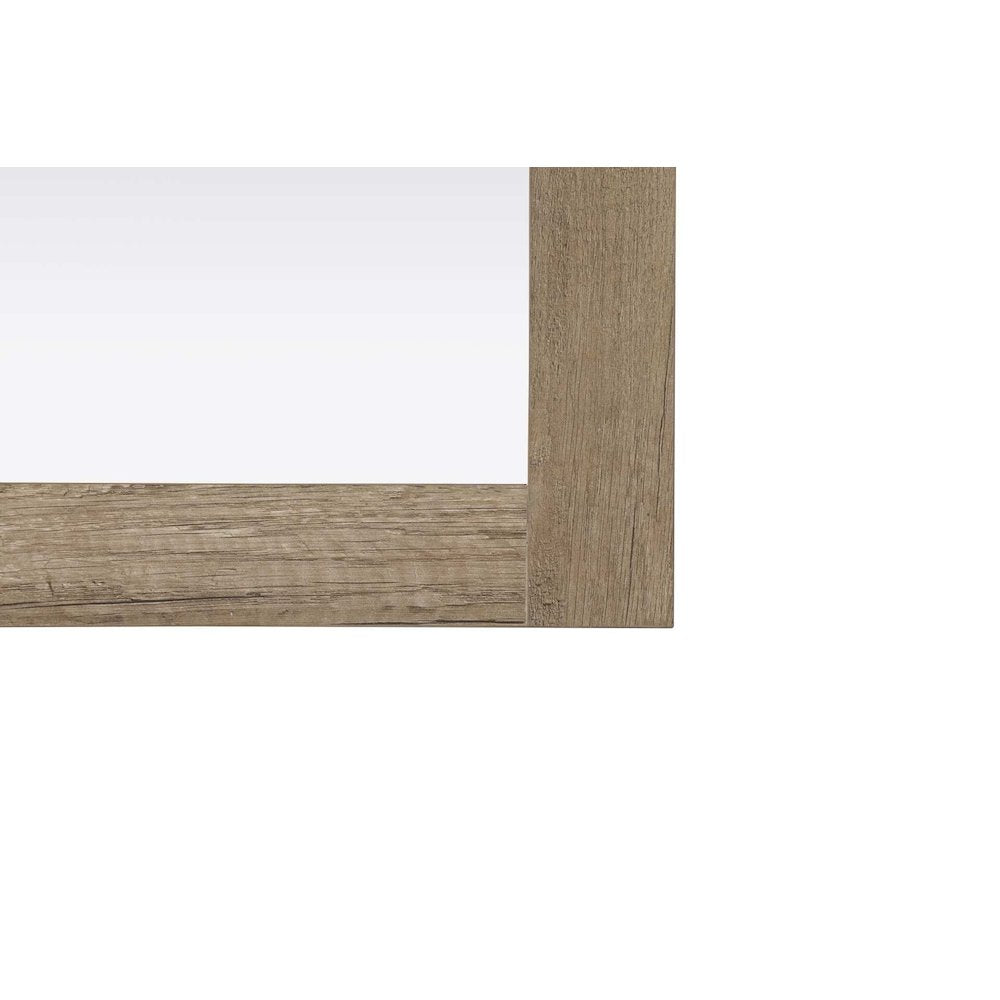 Noah Wooden Rectangle Mirror 27 x 36 in Natural Oak