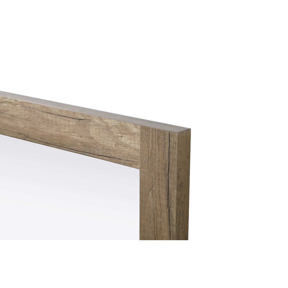 Noah Wooden Rectangle Mirror 27 x 36 in Natural Oak