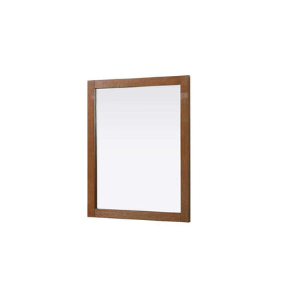 Noah Wooden Rectangle Mirror 30 x 36 in Brandy Walnut