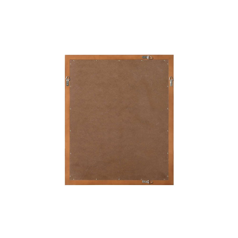 Noah Wooden Rectangle Mirror 30 x 36 in Brandy Walnut