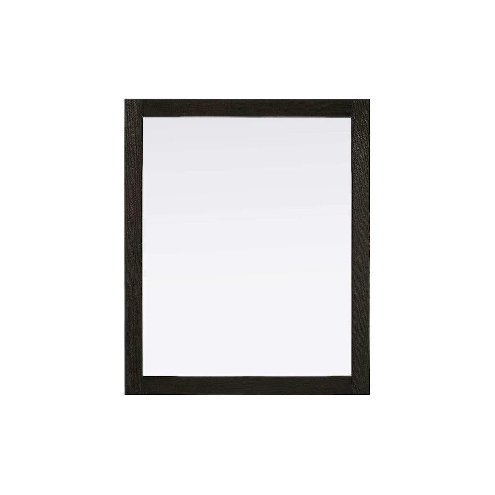 Noah Wooden Rectangle Mirror 30 x 36 in Chocolate Oak