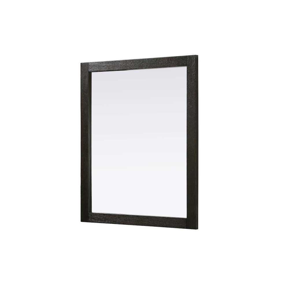 Noah Wooden Rectangle Mirror 30 x 36 in Chocolate Oak
