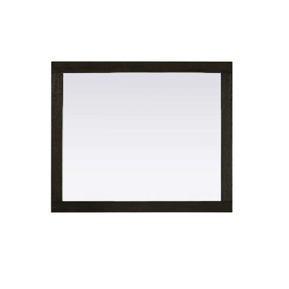 Noah Wooden Rectangle Mirror 30 x 36 in Chocolate Oak