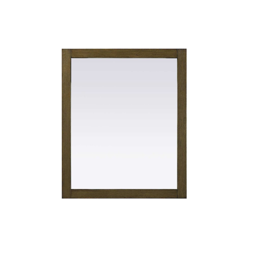Noah Wooden Rectangle Mirror 30 x 36 in Hazel Oak