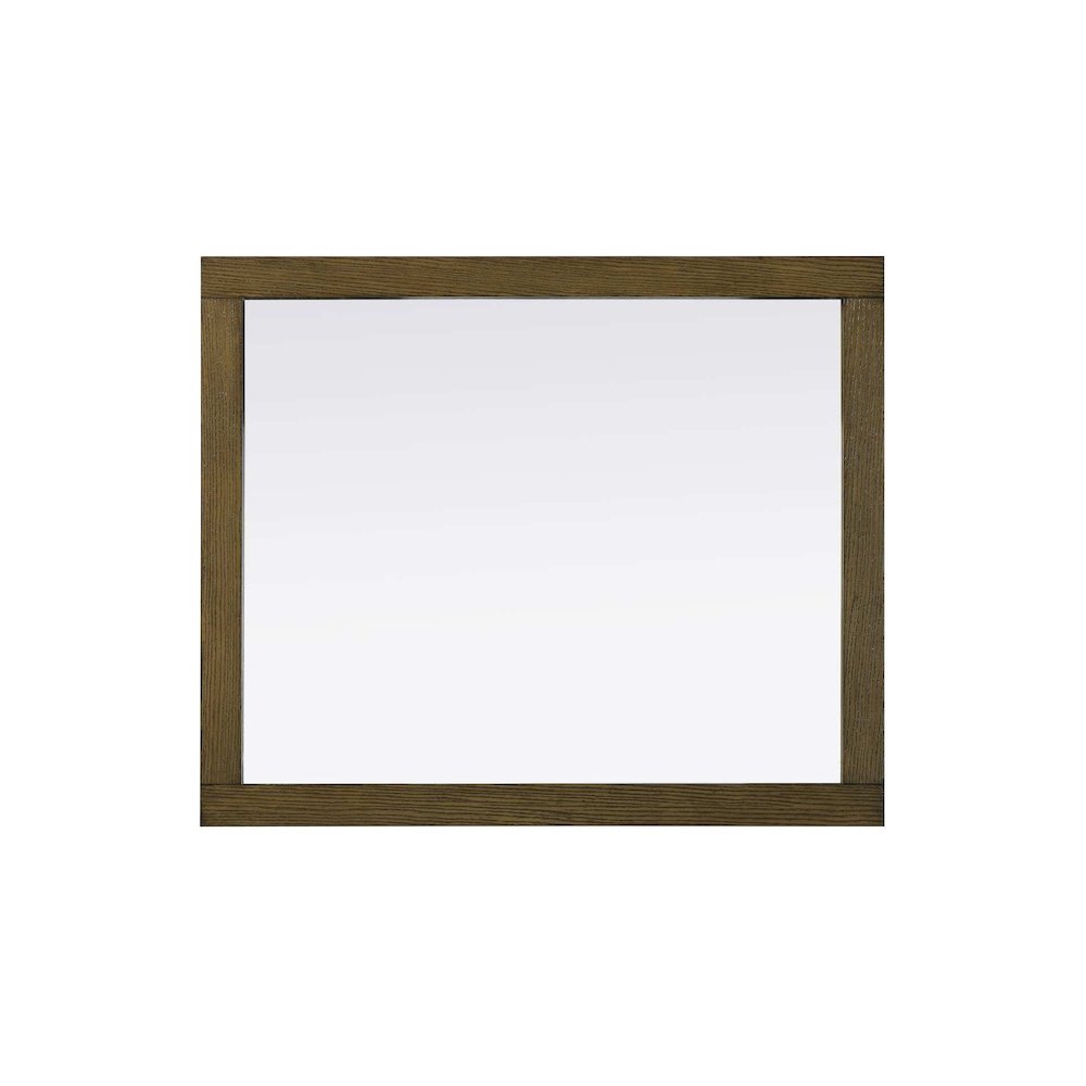 Noah Wooden Rectangle Mirror 30 x 36 in Hazel Oak