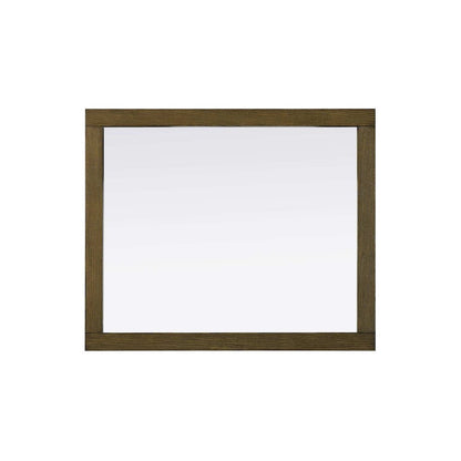 Noah Wooden Rectangle Mirror 30 x 36 in Hazel Oak