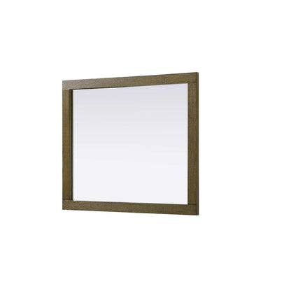 Noah Wooden Rectangle Mirror 30 x 36 in Hazel Oak
