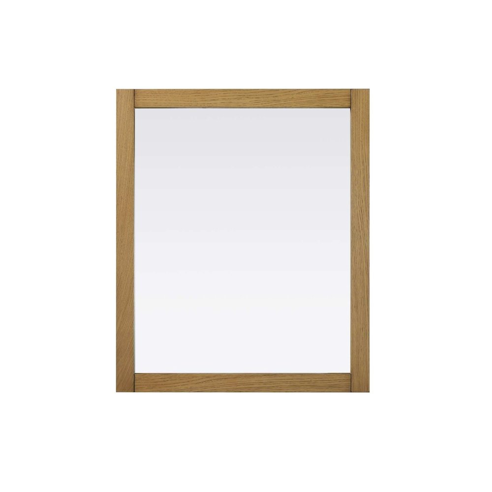 Noah Wooden Rectangle Mirror 30 x 36 in Honey Teak