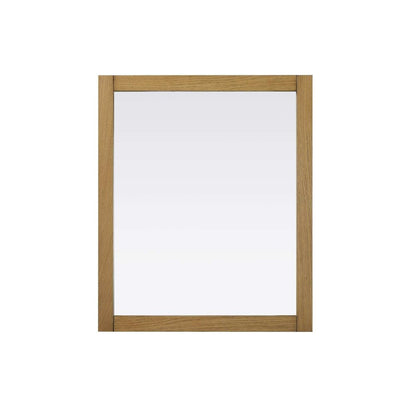 Noah Wooden Rectangle Mirror 30 x 36 in Honey Teak