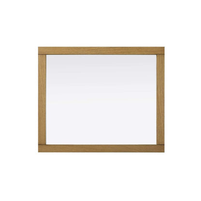 Noah Wooden Rectangle Mirror 30 x 36 in Honey Teak