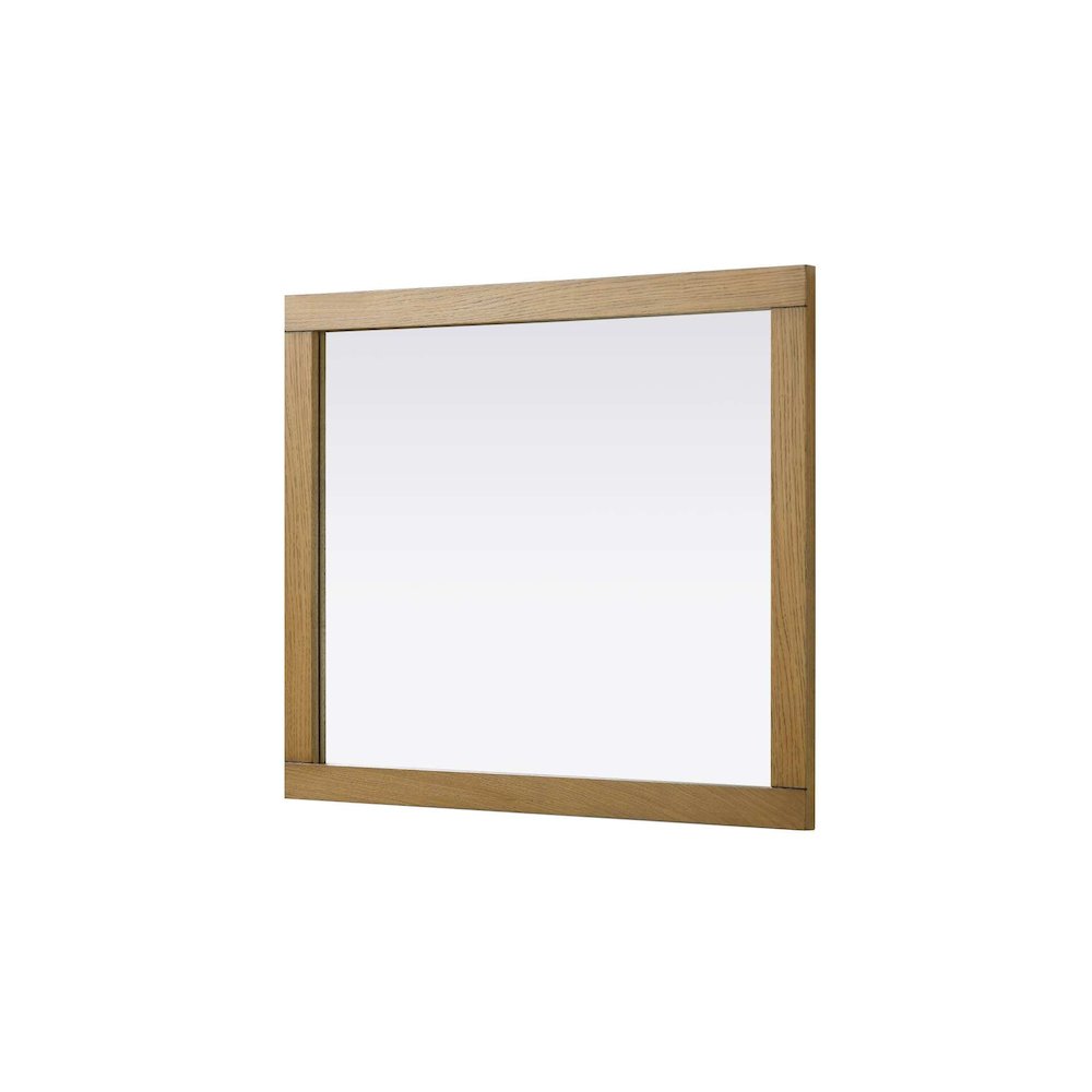 Noah Wooden Rectangle Mirror 30 x 36 in Honey Teak