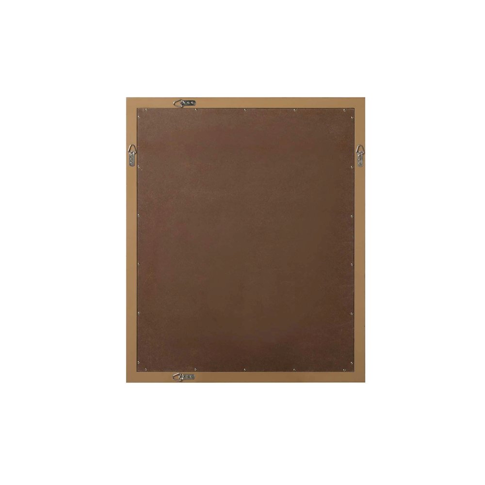 Noah Wooden Rectangle Mirror 30 x 36 in Honey Teak