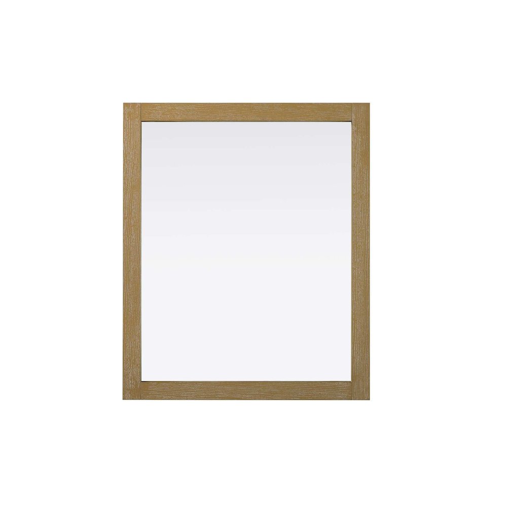 Noah Wooden Rectangle Mirror 30 x 36 in Linen Oak