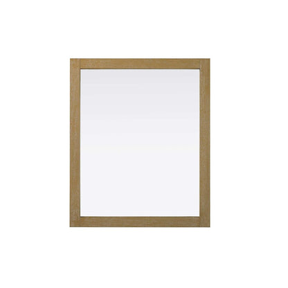 Noah Wooden Rectangle Mirror 30 x 36 in Linen Oak