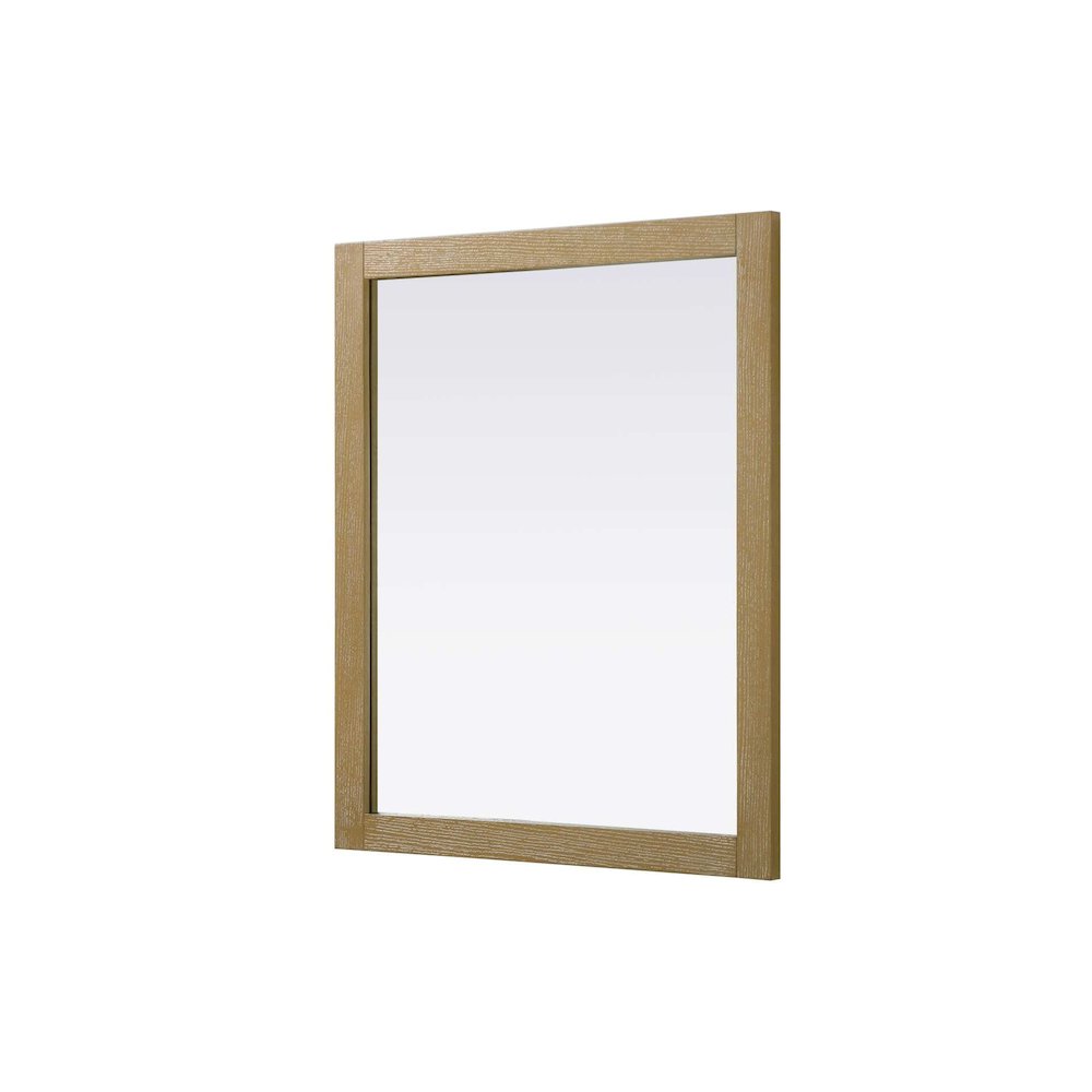 Noah Wooden Rectangle Mirror 30 x 36 in Linen Oak
