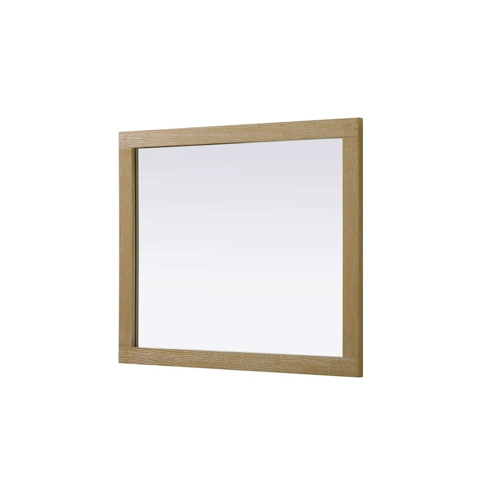 Noah Wooden Rectangle Mirror 30 x 36 in Linen Oak