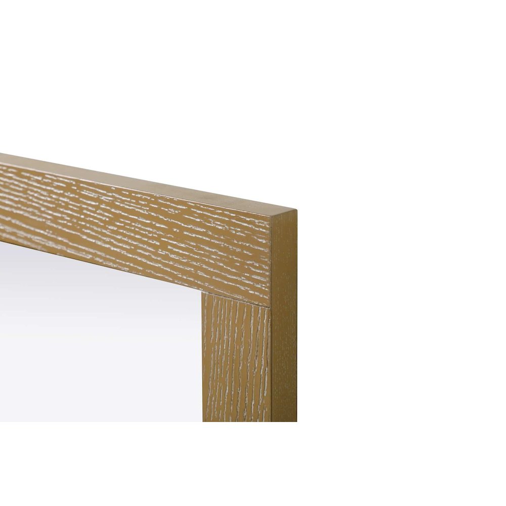 Noah Wooden Rectangle Mirror 30 x 36 in Linen Oak