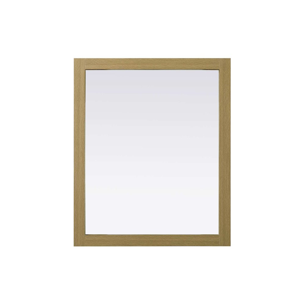 Noah Wooden Rectangle Mirror 30 x 36 in Honey Brown