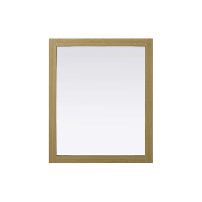 Noah Wooden Rectangle Mirror 30 x 36 in Honey Brown